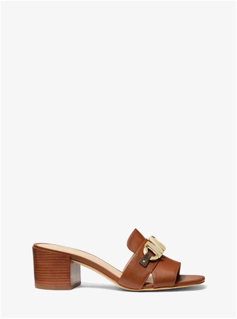 michael kors izzy logo embellished leather mule|MICHAEL Michael Kors Mule shoes for Women .